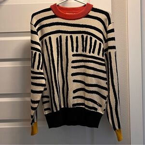 NWT BOBO CHOSES women's sweater crewneck jumper top stripes M